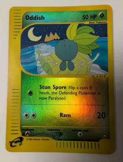 Oddish 97/147 Pokemon Aquapolis Reverse Holo - Image 1