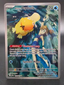 ✨ Pokemon Misty's Psyduck 193/182 IR Destined Rivals LP (Whitening on back) - Image 1