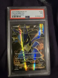 PSA 7 Lucario EX Full Art 107/111 XY Furious Fists - Image 1