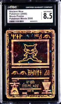 2000 Ancient Mew CGC 8.5 Pokemon Movie Promo Holo w/ SWIRL - Image 1