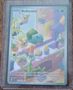 Bulbasaur 143/142 Sv07 Stellar Crown Illustration Rare Holo EN 2024 Orca - Image 1