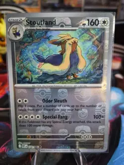Stoutland (Master Ball Holo) 076/086 - SV: White Flare - Pokemon TCG - Image 1