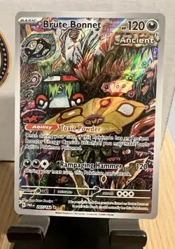 Brute Bonnet SV04 Paradox Rift 207/182 Illustration Rare Full Art Holo NM - Image 1