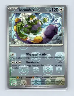 Tornadus (Master Ball Pattern) 078/086 Holo Rare White Flare Pokemon LP - Image 1