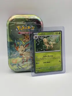 Pokemon TCG Prismatic Evolutions Mini Tin Leafeon Promo 005/131 Holo - Image 3