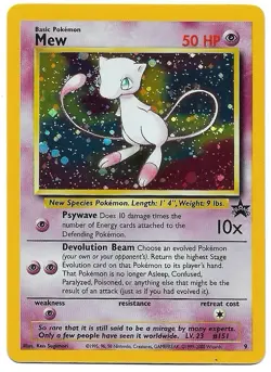 Mew 2000 Pokemon Black Star Promo Holo #09/53 - HP Heavily Played - Image 1