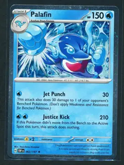 Palafin 062/197 Cosmos Holo Rare Promo Pokemon 2023 SV Obsidian Flames - NM/M - Image 1
