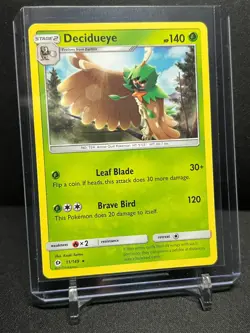 Decidueye 11/149 Rare Pokemon 2017 Sun & Moon Base Set LP - Image 1