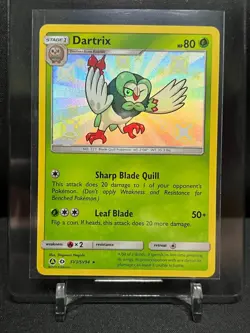 Dartrix SV3/SV94 Shiny Vault Holo Rare Pokemon 2019 Hidden Fates - NM - Image 1
