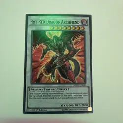 Yugioh Hot Red Dragon Archfiend HSRD-EN040 1st Super (NM) - Image 1