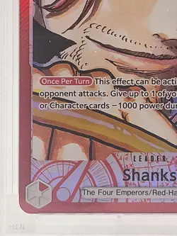 PSA 10 Shanks OP09-001 Alternate Art Leader One Piece Emperors in the New World - Image 4