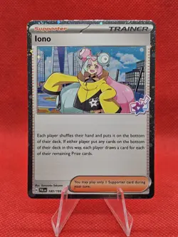 Iono - 185/193 - Pokemon Paldea Evolved Tournament Cosmos Holo NM - Image 1