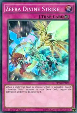 PEVO-EN051 ZEFRA DIVINE STRIKE SUPER RARE 1ST EDITION NEAR MINT YuGiOh TCG - Image 1