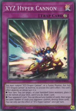 KICO-EN010 XYZ HYPER CANNON SUPER RARE 1ST EDITION NEAR MINT YuGiOh TCG - Image 1