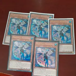 JUSH-EN002 Dracotail Faimena x5 Ultra Rare 1st Ed YuGiOh Playset - Image 1