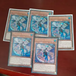 JUSH-EN002 Dracotail Faimena x5 Ultra Rare 1st Ed YuGiOh Playset - Image 2