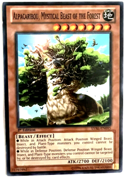 YuGiOh! - Alpacaribou, Mystical Beast of the Forest LVAL-EN095 1st Edition - Image 1