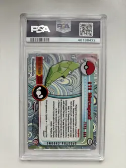 Pokemon Metapod Topps Chrome PSA 10 GEM MINT Spectra 2000 TV Series #11 - Image 2