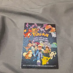 Pokemon Topps TV Animation Black Label Foil Checklist Card MP - Image 1