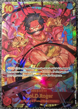 Bandai One Piece CCG Gol.D.Roger OP09-118 Secret Rare 13000 Power Foil Rush - Image 1