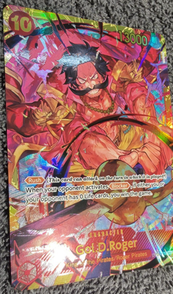Bandai One Piece CCG Gol.D.Roger OP09-118 Secret Rare 13000 Power Foil Rush - Image 2