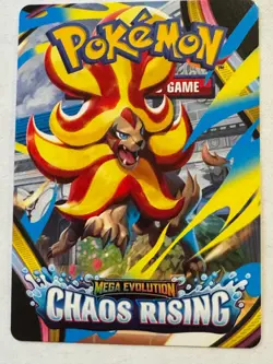 Mega Pyroar ex Trainer Tips Card from ME04: Chaos Rising Build and Battle - Image 1