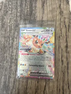 Eevee EX 075/131 Promo Prismatic Evolutions Stamp Pokemon Card SEALED - Image 1