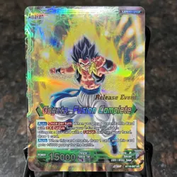 Gogeta Fusion Complete BT19 RELEASE EVENT Foil Dragon Ball Super Card Game | NM - Image 1