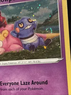 Galarian Slowpoke SWSH126 Black Star Promo Holo with SWIRL Pokemon Promo Card - Image 3