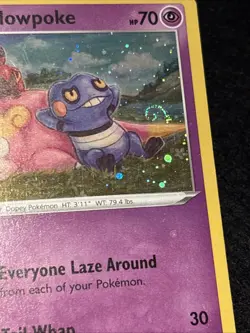 Galarian Slowpoke SWSH126 Black Star Promo Holo with SWIRL Pokemon Promo Card - Image 4