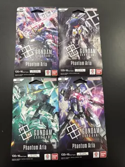 Bandai Gundam GD04 Phantom Aria Sleeved Booster Packs Cards *Lot Of 144* SEALED - Image 2