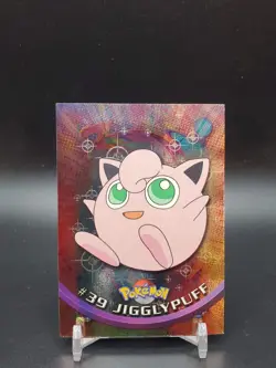 Jigglypuff #39 Topps TV Animation Edition Black Logo Foil LP Pokemon Card - Image 1