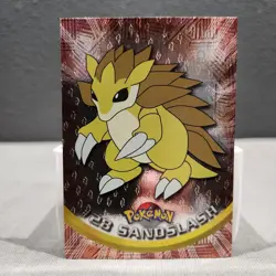 Sandslash #28 Topps Black Logo Texture Foil Pokemon Card - Image 1