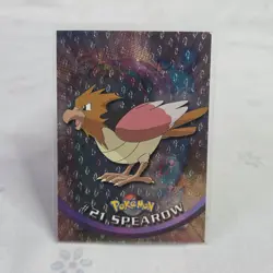 Topps Chrome 2000 Pokemon #21 Spearow Card Foil Holo Animation Series 1 - Image 1