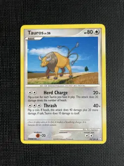 Tauros 74/146 Diamond & Pearl Legends Awakened Uncommon Pokemon Card - LP - Image 1