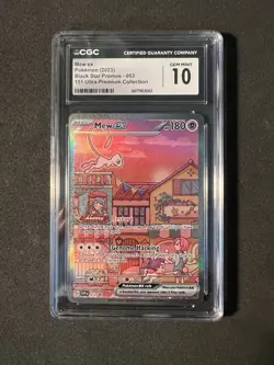 CGC 10 Mew ex 053 Black Star Promo 2023 151 UPC SVP Pokemon Card TCG - Image 1