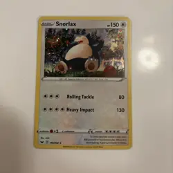 Snorlax 140/202 Cosmos Holo Promo LP/NM Sword and & Shield Base Set Pokemon Card - Image 1
