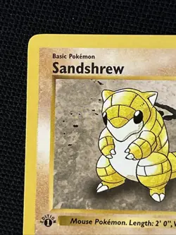 Sandshrew 62/102 (1st Edition) *Near Mint* Shadowless Never Played Card - Image 3