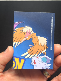 Topps Pokemon 1st print blue logo rainbow foil TV7 Professor Oak puzzle card - Image 3