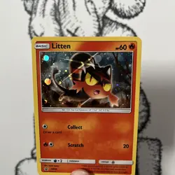Litten SM08 Cosmos Holo Black Star Promo Pokemon Card MINT / NM English S&M 2017 - Image 3
