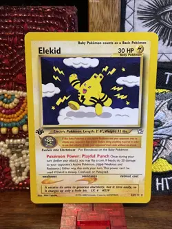 ELEKID 1st Edition Neo Genesis 22/111 Pokemon TCG Card Game Vintage Collect - Image 1