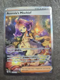 Pokemon Acerola's Mischief 183/132 Me01: Mega Evolution Full Art Holo Card - Image 1