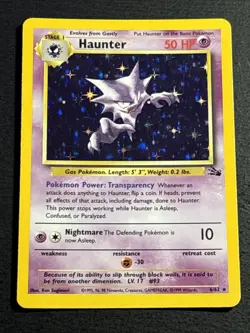 Haunter 6/62 Pokemon TCG Fossil Holo Foil Rare Vintage Card Lightly Played LP - Image 1