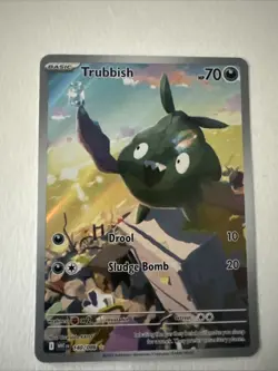 Trubbish 140/086 White Flare Illustration Rare Pokemon Trading Card - Image 1