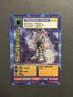Digimon SkullMeramon St-48S Chase Holo Bandai Digi Battle Card - Image 1