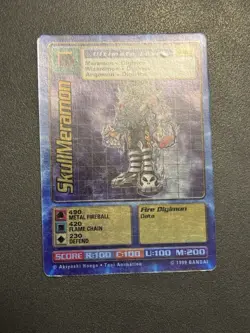 Digimon SkullMeramon St-48S Chase Holo Bandai Digi Battle Card - Image 3