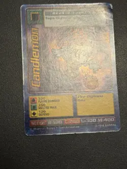 Digimon Candlemon St-41S Chase Holo Bandai Digi Battle Card - Image 4