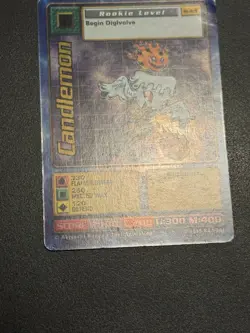 Digimon Candlemon St-41S Chase Holo Bandai Digi Battle Card - Image 5