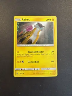 Raikou 32/73 Shining Legends Cracked Ice Holo Rare Pokemon Card NM - Image 1