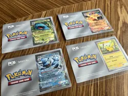 RARE Pokemon 151 Malaysian Post Stamp Promo Cards Pikachu Charizard Blastoise - Image 1